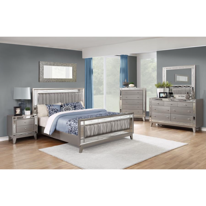 Coaster Leighton 5-piece Bedroom Set Metallic Mercury