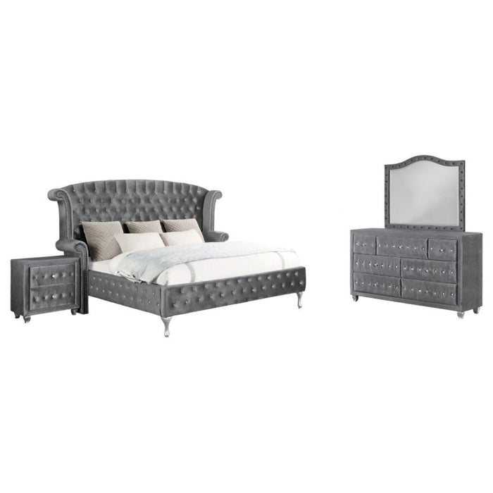 Coaster Deanna 4-piece Bedroom Set Grey