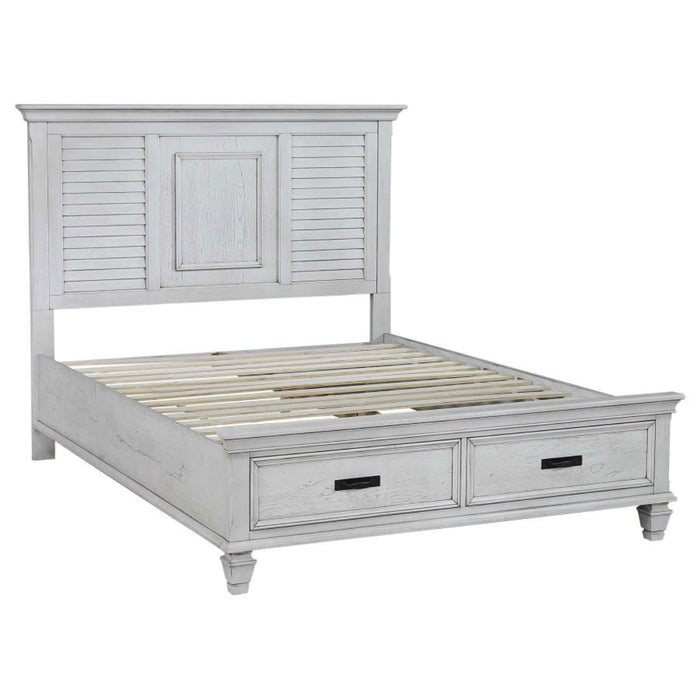 Coaster Franco 4-piece Bedroom Set Distressed White