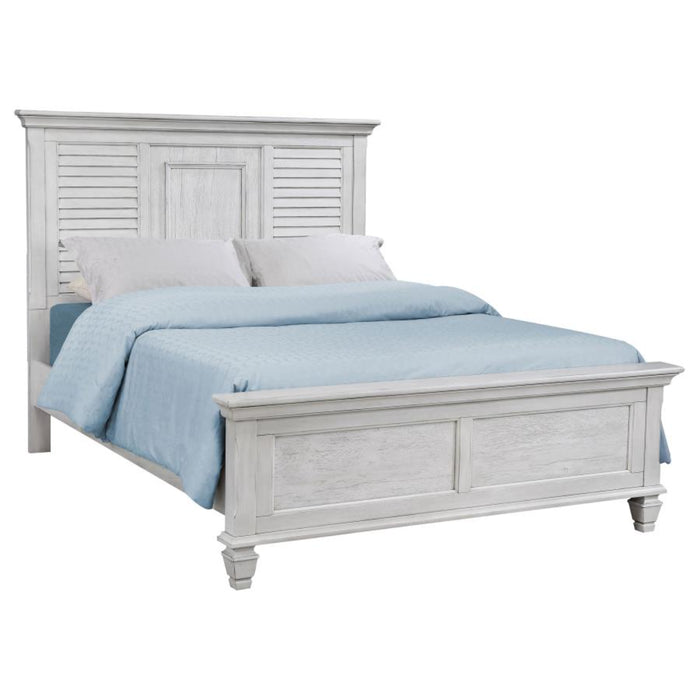 Coaster Franco 4-piece Bedroom Set Distressed White