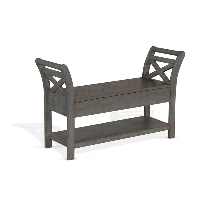 Sunny Designs 48" Accent Bench with Storage Little Boy Blue