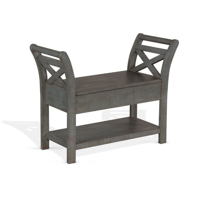 Sunny Designs Accent Bench with Storage Little Boy Blue