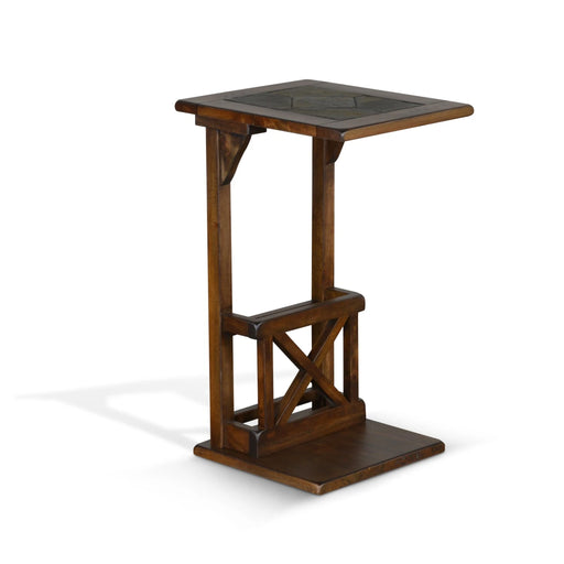 Sunny Designs Savannah 12.5" Traditional Wood Table Antique Charcoal - Bed & Sofa Hub