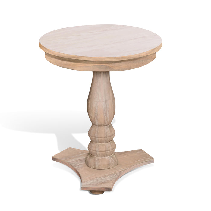 Sunny Designs Bijou Round Accent Table Wheat