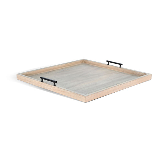 Sunny Designs Square Tessa Ottoman Tray Wheat - Bed & Sofa Hub