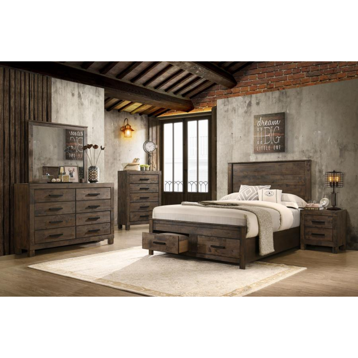 Coaster Woodmont 5-piece Bedroom Set Rustic Golden Brown