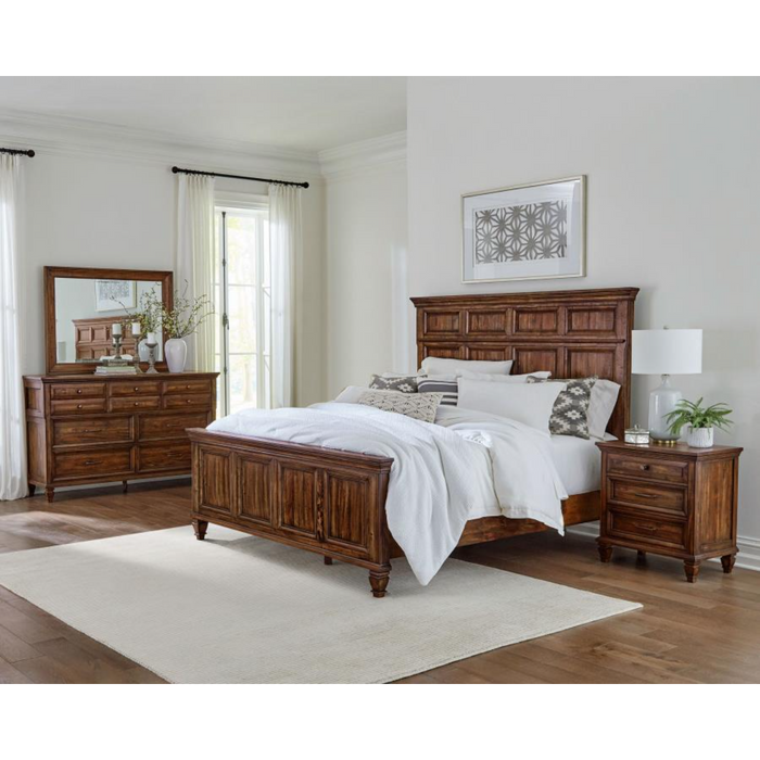 Coaster Avenue 4-piece Bedroom Set Weathered Burnished Brown