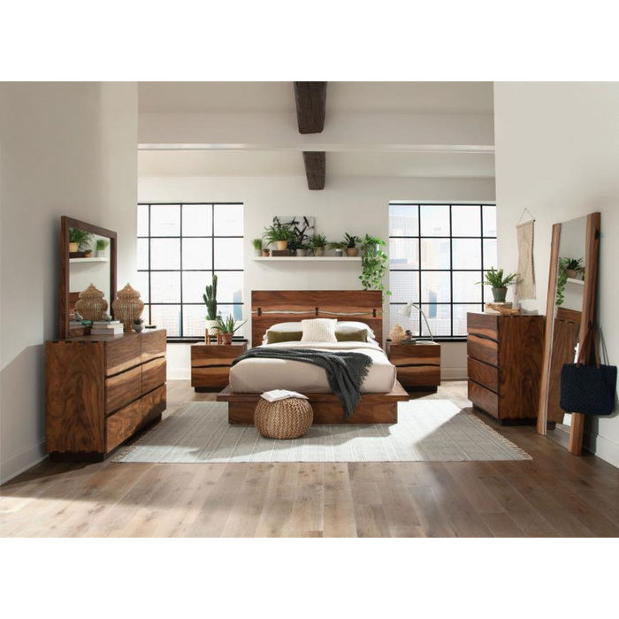 Coaster Winslow 4-piece Bedroom Set Smokey Walnut