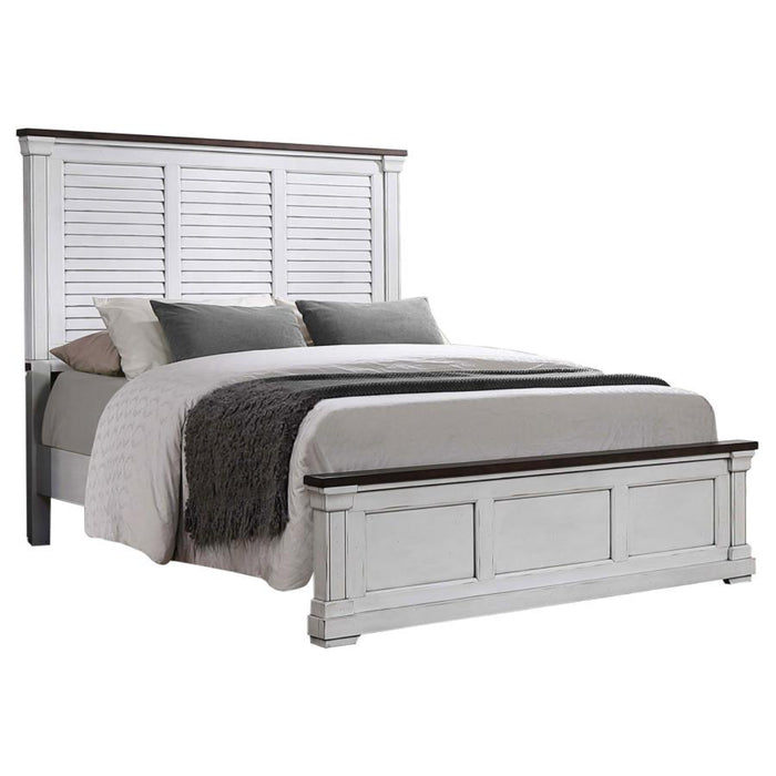 Coaster  Hillcrest 4-piece Bedroom Set Distressed White