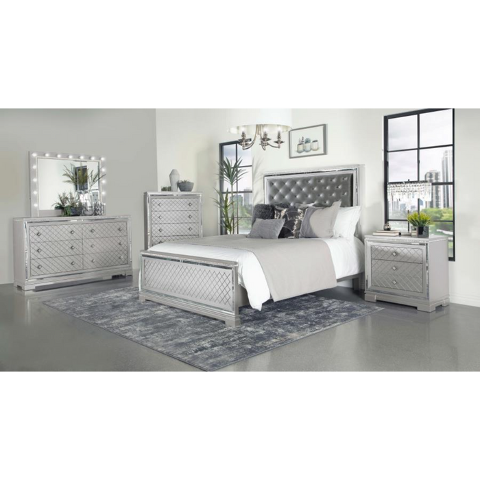 Coaster Eleanor 5-piece Bedroom Set Metallic Mercury