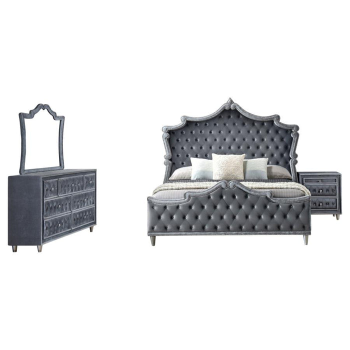 Coaster Antonella 4-piece Bedroom Set Grey