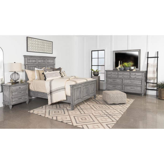 Coaster Avenue 4-piece Bedroom Set Weathered Grey