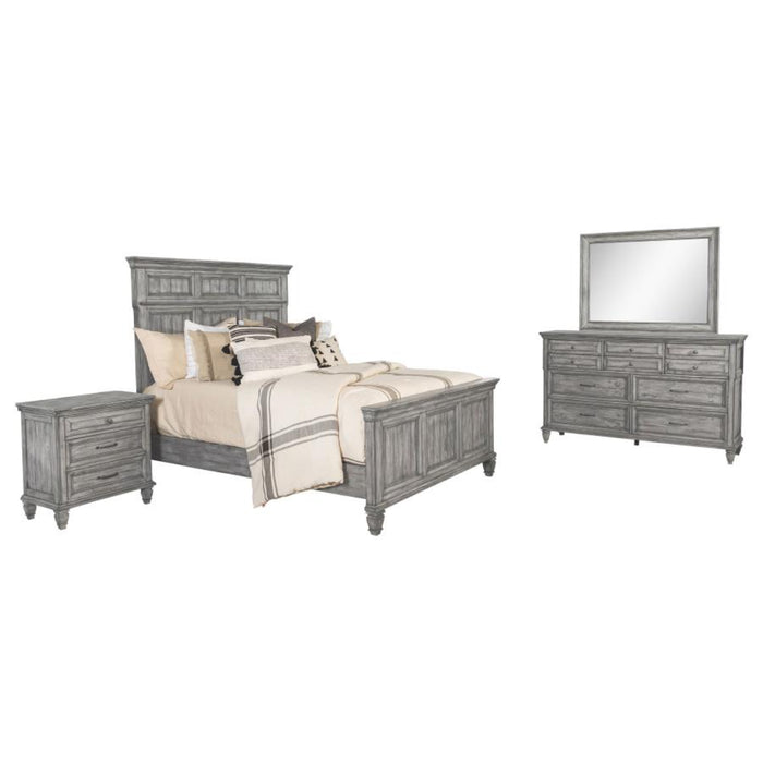 Coaster Avenue 4-piece Bedroom Set Weathered Grey