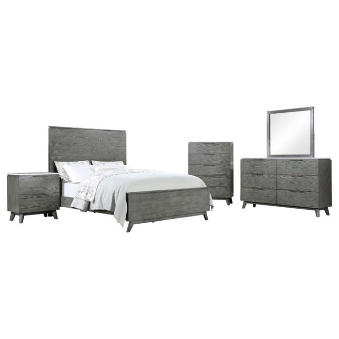 Coaster Nathan 5-piece Bedroom Set Grey