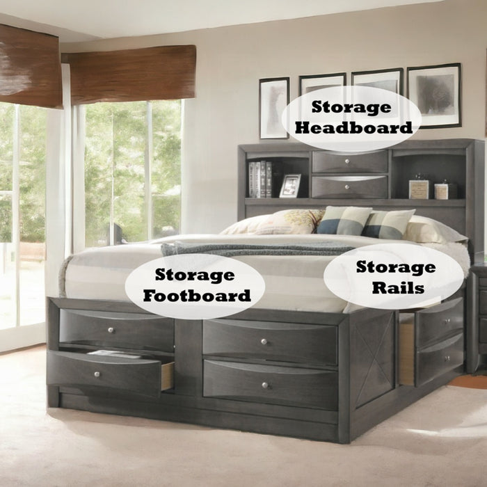 ACME Ireland Queen Bed W/Storage