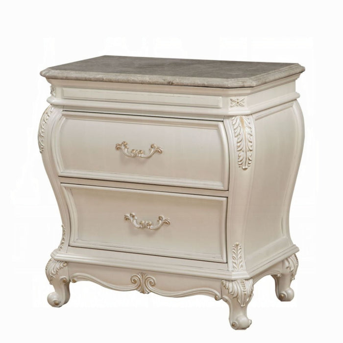 ACME Chantelle Nightstand W/Granite Top