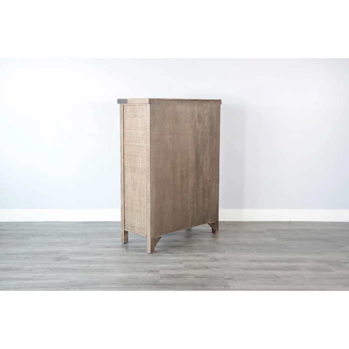 Sunny Designs Desert Rock Modern Mahogany Chest in Desert Rock/Light Brown Desert Rock