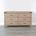 Sunny Designs Desert Rock Modern Mahogany Dresser in Desert Rock/Light Brown Desert Rock - Bed & Sofa Hub