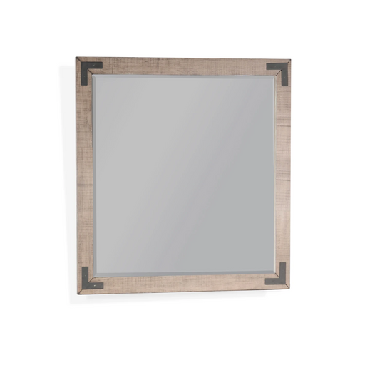 Sunny Designs Desert Rock Mahogany Wood Mirror in Desert Rock/Light Brown Desert Rock - Bed & Sofa Hub