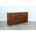 Sunny Designs Tuscany 66" Farmhouse Wood Buffet in Medium Brown Vintage Mocha - Bed & Sofa Hub