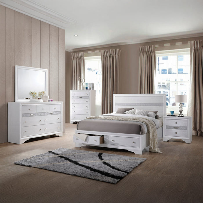 ACME Naima Queen Bed W/Storage