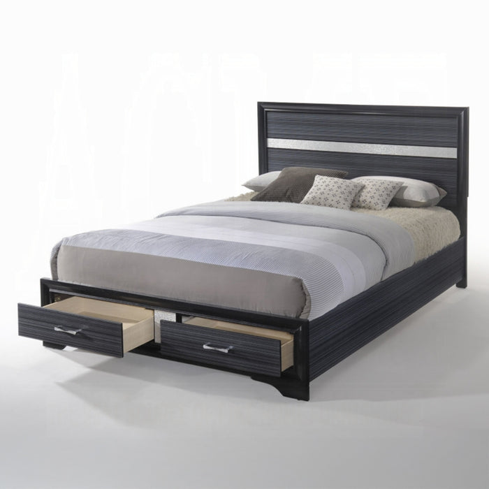 ACME Naima Queen Bed W/Storage