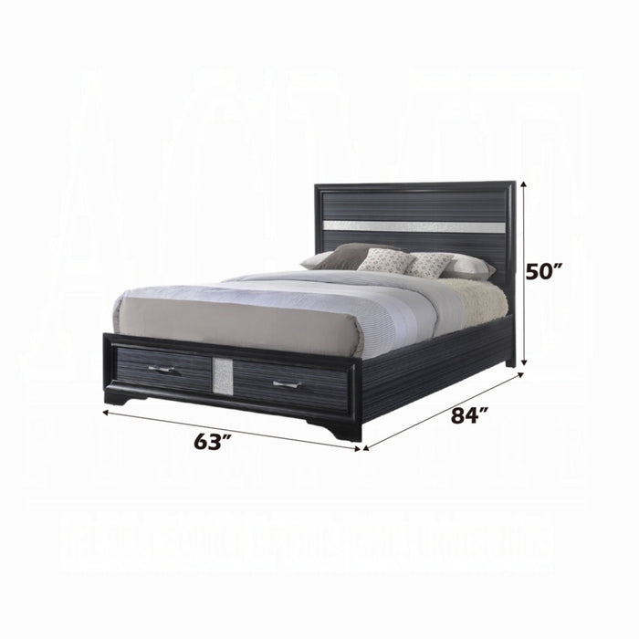 ACME Naima Queen Bed W/Storage