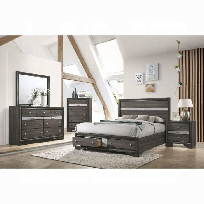 ACME Naima Queen Bed W/Storage