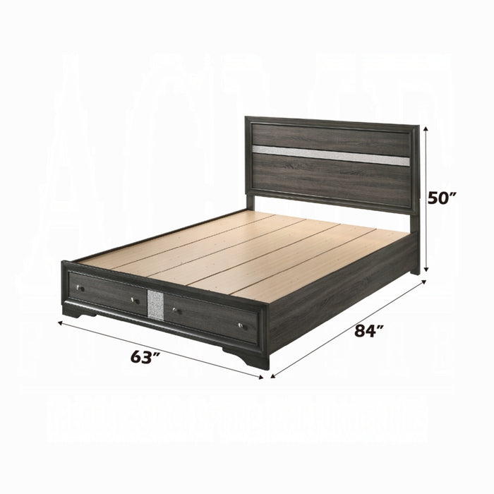 ACME Naima Queen Bed W/Storage