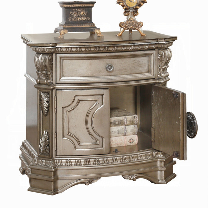 ACME Northville Nightstand W/Wooden Top