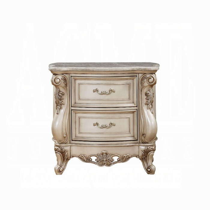 ACME Gorsedd Nightstand W/Marble Top