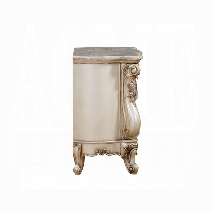 ACME Gorsedd Nightstand W/Marble Top