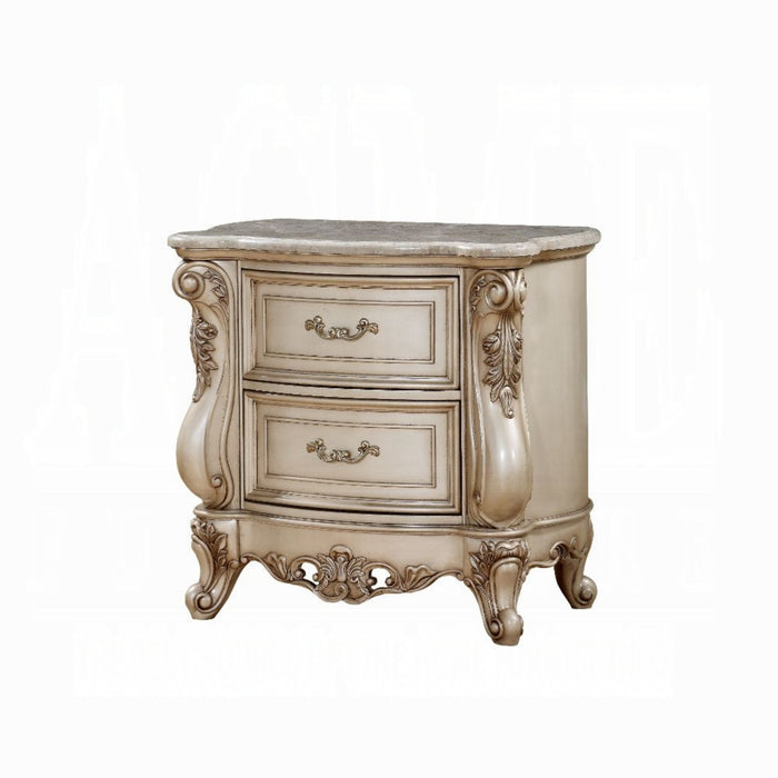 ACME Gorsedd Nightstand W/Marble Top