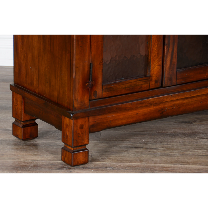 Sunny Designs Santa Fe 42" Traditional Wood Bookcase in Dark Chocolate