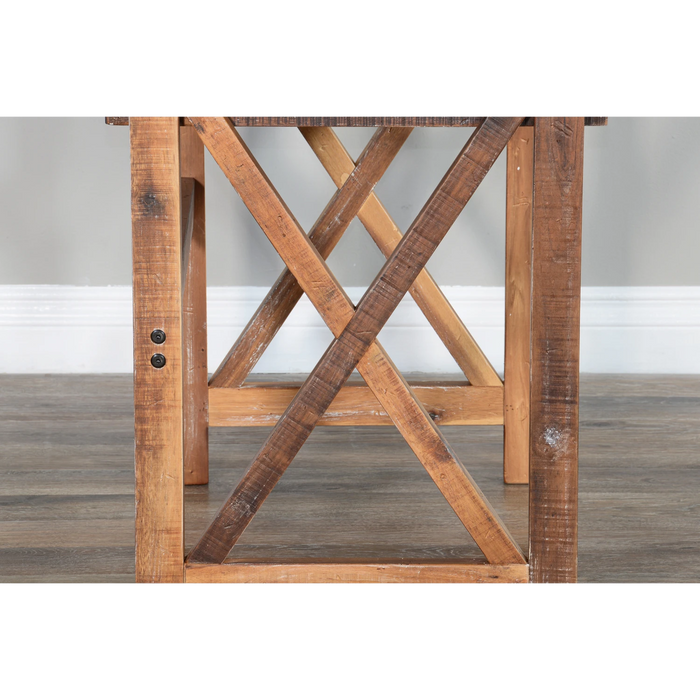 Sunny Designs Havana X-Base Student School Desk Rustic Acacia