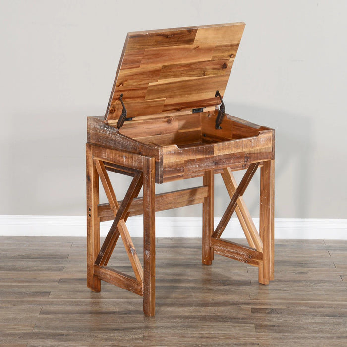 Sunny Designs Havana X-Base Student School Desk Rustic Acacia