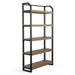 Sunny Designs Doe Valley Metal Frame Bookcase Buckskin - Bed & Sofa Hub