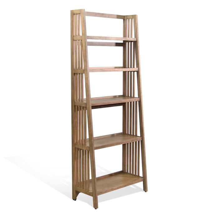 Sunny Designs  72" Mahogany Wood Folding Bookcase Desert Rock