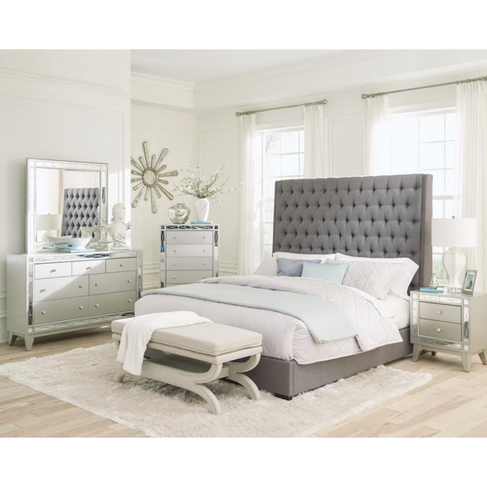 Coaster Camille 4-piece Bedroom Set Metallic Mercury