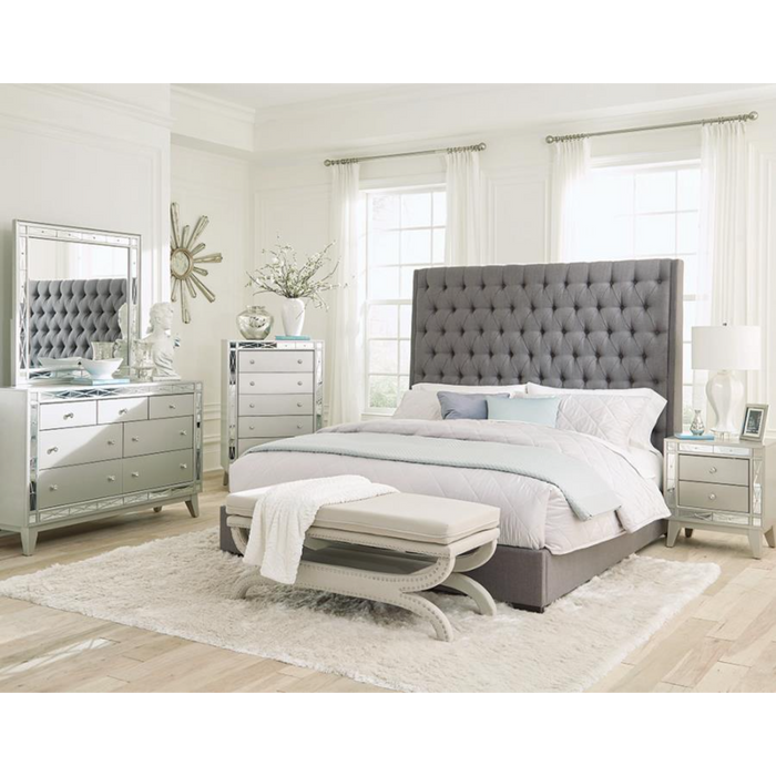 Coaster Camille 4-piece Bedroom Set Metallic Mercury