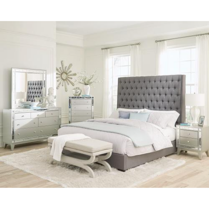 Coaster Camille 5-piece Bedroom Set Metallic Mercury