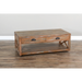 Sunny Designs Durango 48" Coastal Wood Cocktail Table in Weathered Brown - Bed & Sofa Hub