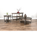 Sunny Designs Homestead 38" Mahogany Wood & Metal Coffee Table in Tobacco Leaf - Bed & Sofa Hub