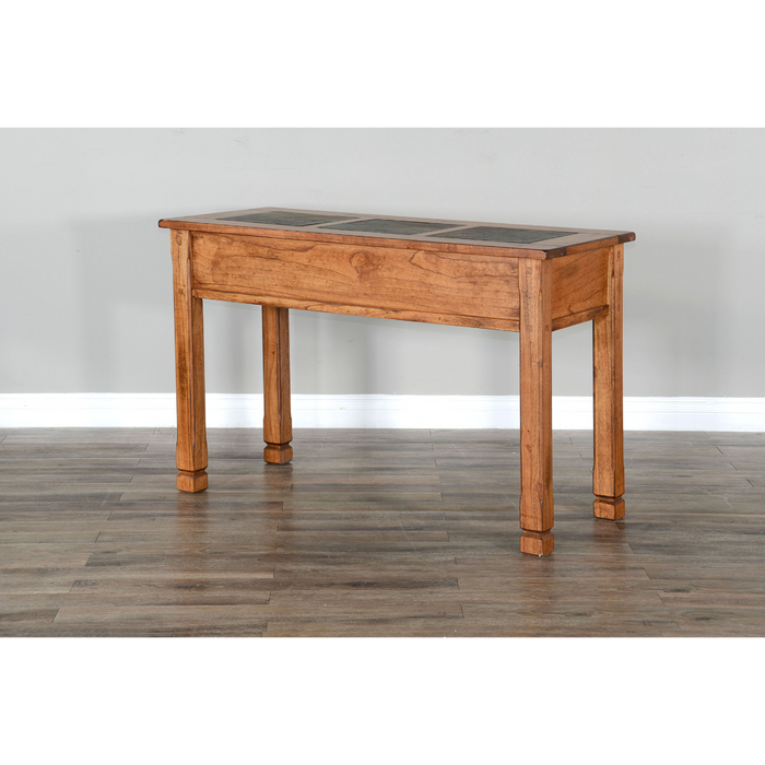 Sunny Designs Sedona 48" Transitional Wood Sofa Table in Rustic Oak