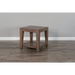 Sunny Designs Doe Valley 24" Mid-Century Wood End Table in Taupe Brown - Bed & Sofa Hub