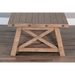 Sunny Designs Vivian 52" Farmhouse Mahogany Wood Coffee Table in Light Brown Desert Rock - Bed & Sofa Hub