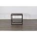 Sunny Designs French Metal Sled Base Chair Side Table French - Bed & Sofa Hub