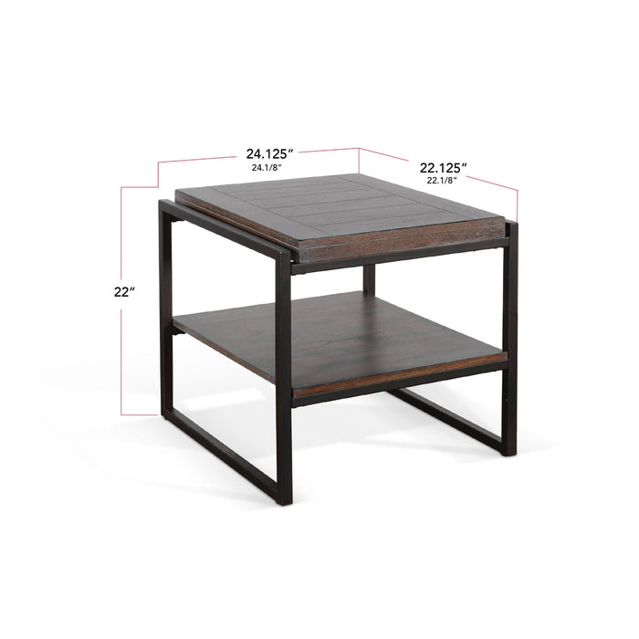 Sunny Designs French Metal Sled Base End Table French - Bed & Sofa Hub