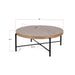 Sunny Designs Round 39" Distressed Coffee Table Weathered Brown - Bed & Sofa Hub