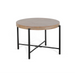 Sunny Designs Round 28" Distressed End Table Weathered Brown - Bed & Sofa Hub
